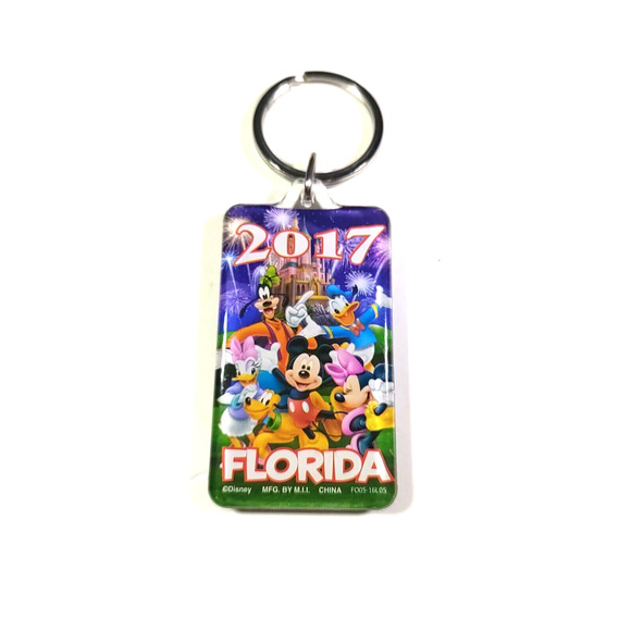 Disney 2019 Mickey Mouse & Friends Florida Keychain acrylic - Picture 3 of 4